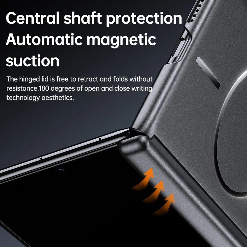 Case For Huawei Mate X7 X6 Magsafe Electroplated Frosted Magnetic Hard PC Cover For Mate X7 X6 X5 Shockproof Hinge Phone Shell