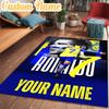 Custom Name Football Ronaldo Rug Office Rug Chair Mat Non Slip Carpet Rugs for Bedrooms Dining Room Living Room Home Decor gifts