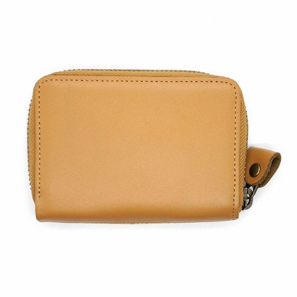 [WACHIFIELD] Dayan die Katze Echtes Leder Osteuropäische Collage Kartenetui