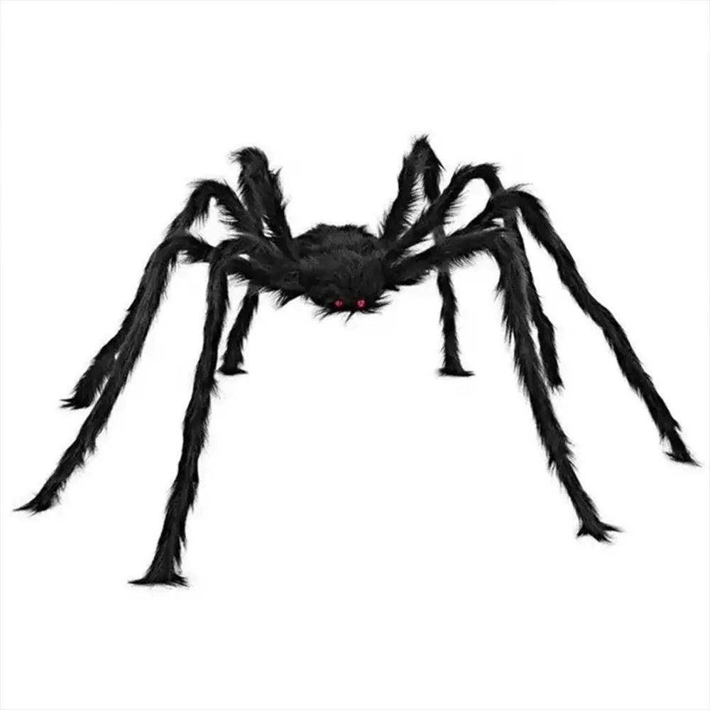 Realistic Plush Spider Creepy Furry Halloween Decoration Prop for Indoor Outdoor Yard Garden Haunted House Spooky Home Decor