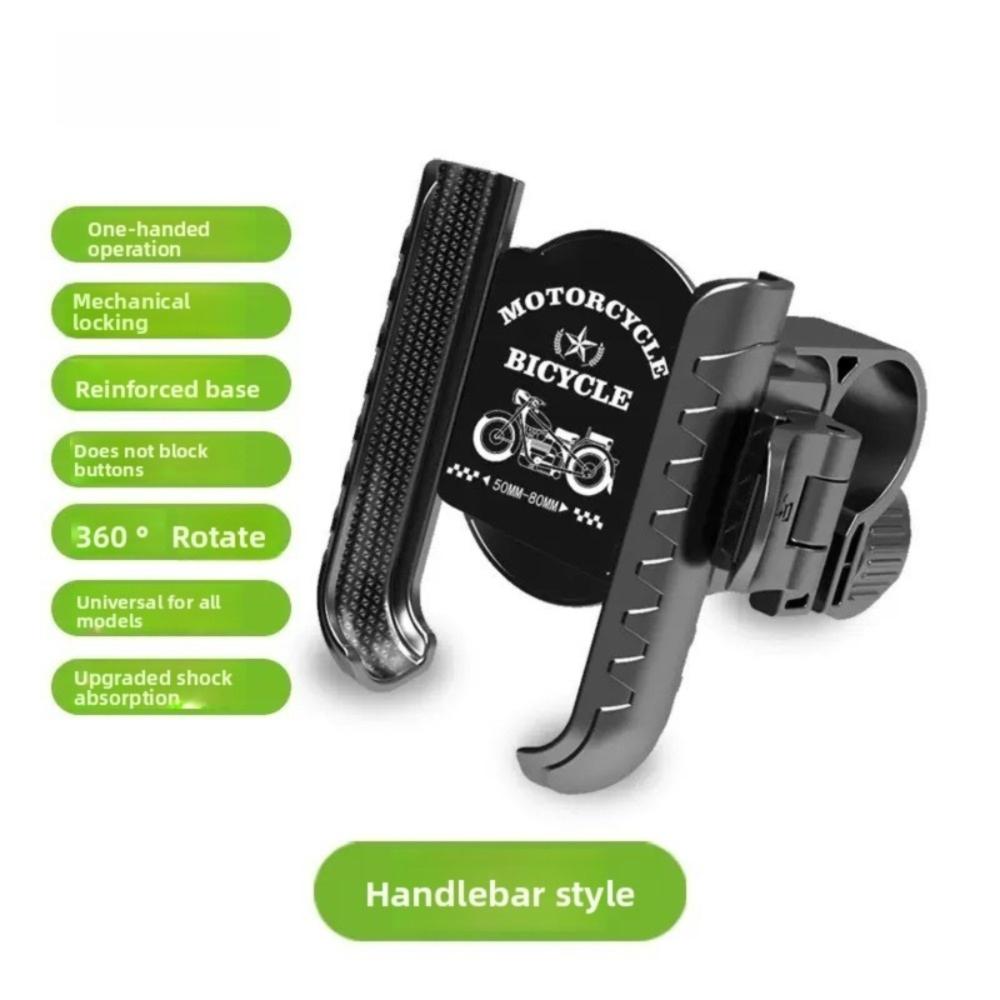 Universal Phone Holder with Shock Absorption Cycling Holder Gifts Mirror Mounted Phone Holder Handlebar Style