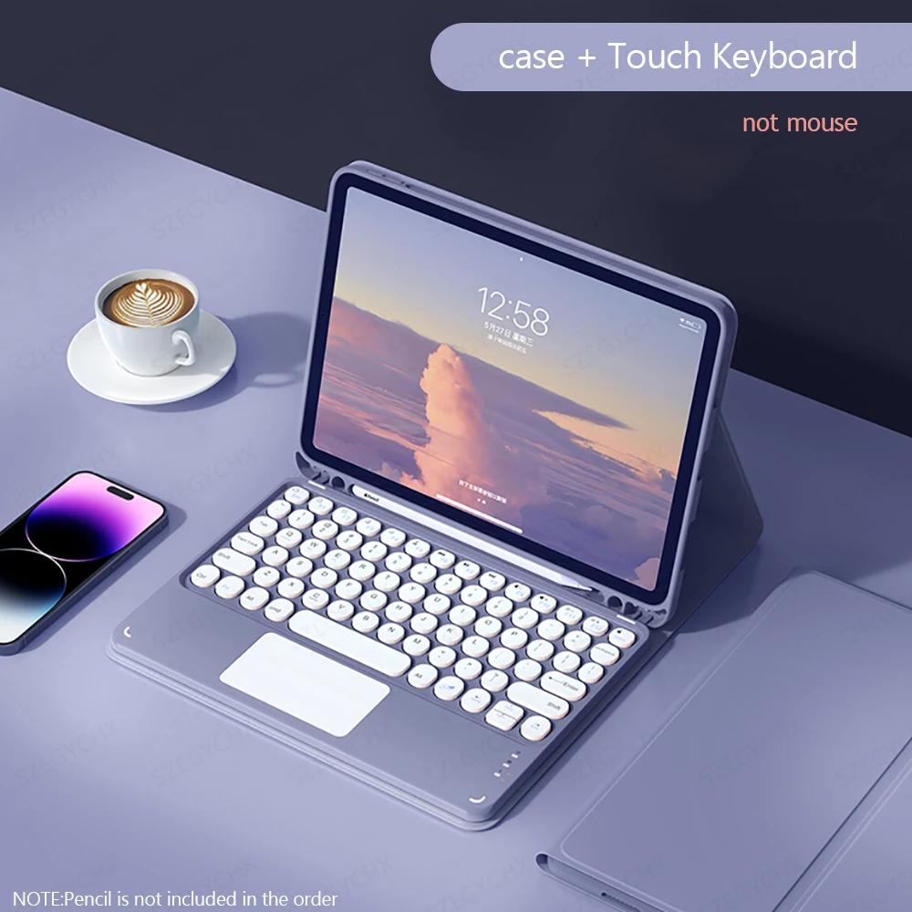 For iPad Keyboard Case for iPad 9th 10th Generation iPad Pro 12 9 11 Inch Air 5 4 Mini 6 10.2 8th 7th Magic Keyboard Covers
