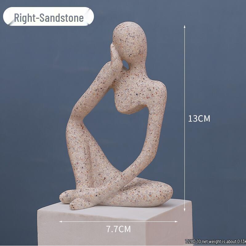 Set of 3 Modern Minimalist Miniature Ornaments for Home and Study Decor