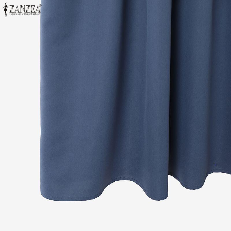 ZANZEA Women Long Sleeve Blouse and Long Skirts Casual Two Piece Suit Sets