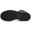 Anta Slip Resistant Abrasion Resistant High top Skateboard Shoes Women's Black White 92648060-2