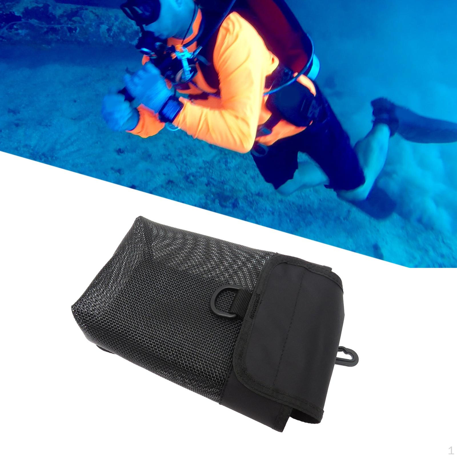 

Компактный сетчатый органайзер для снаряжения с вращающимся крючком, идеально подходящий для катушки для дайвинга и хранения вещей малого и среднего бизнеса. Small Mesh_Black