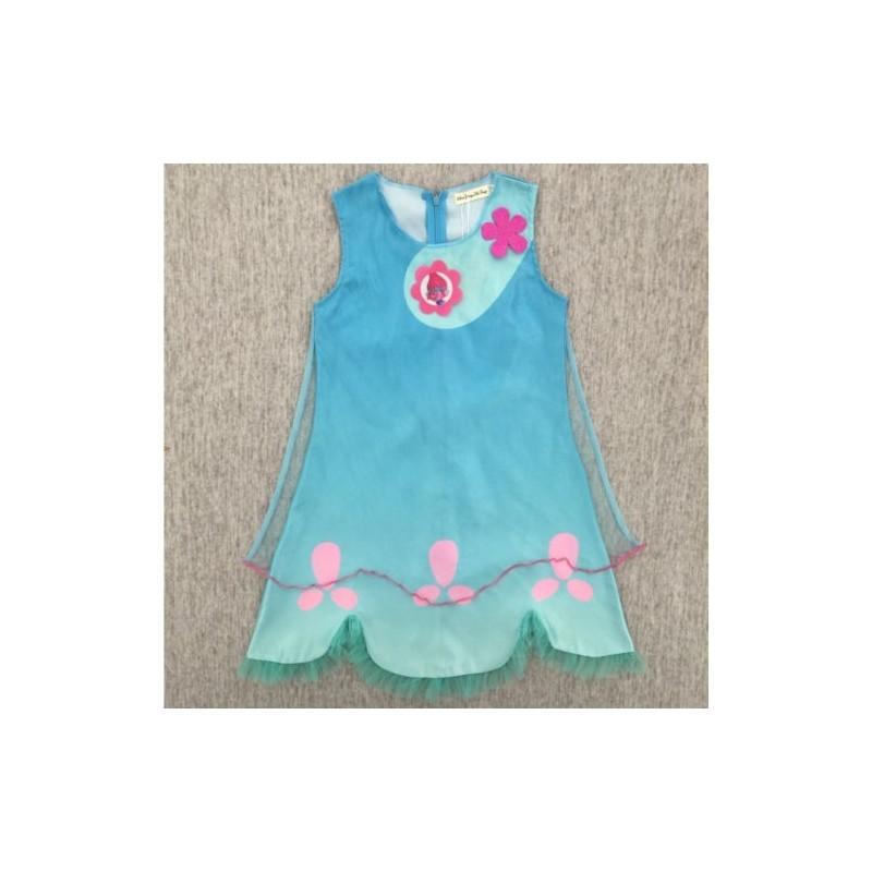 Enchanting Kids Girls Trolls Poppy Princess Dress Ideal For Cosplay And Parties