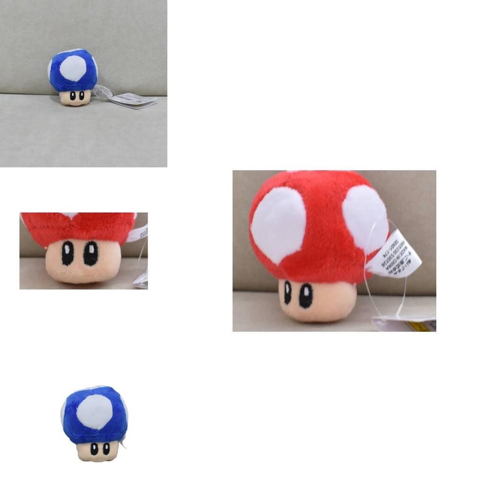 Bedårande Mario-serien 8 cm plyschsvampnyckelring med mjukt kort plyschmaterial