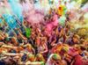 Proszek Holi Heart  Żółty  70 G