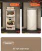 Triangle Kitchen Spice Rack: Wall-Mounted, Rotating Storage Shelf with Large Capacity and Punch-Free Corner Organizer