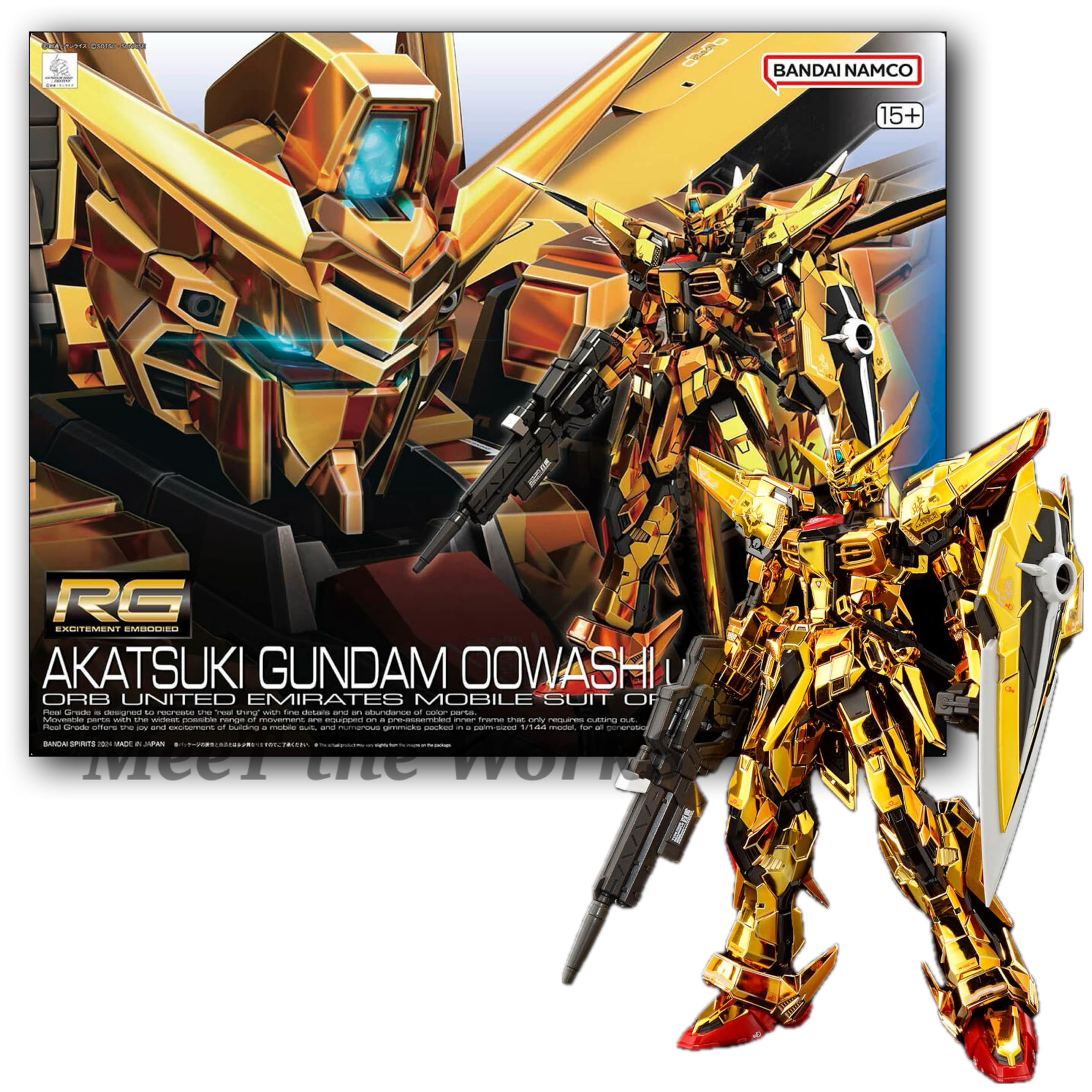 

Akatsuki plastic model from Mobile Suit SEED DESTINY [RG] 1/144 (with eagle) золотой
