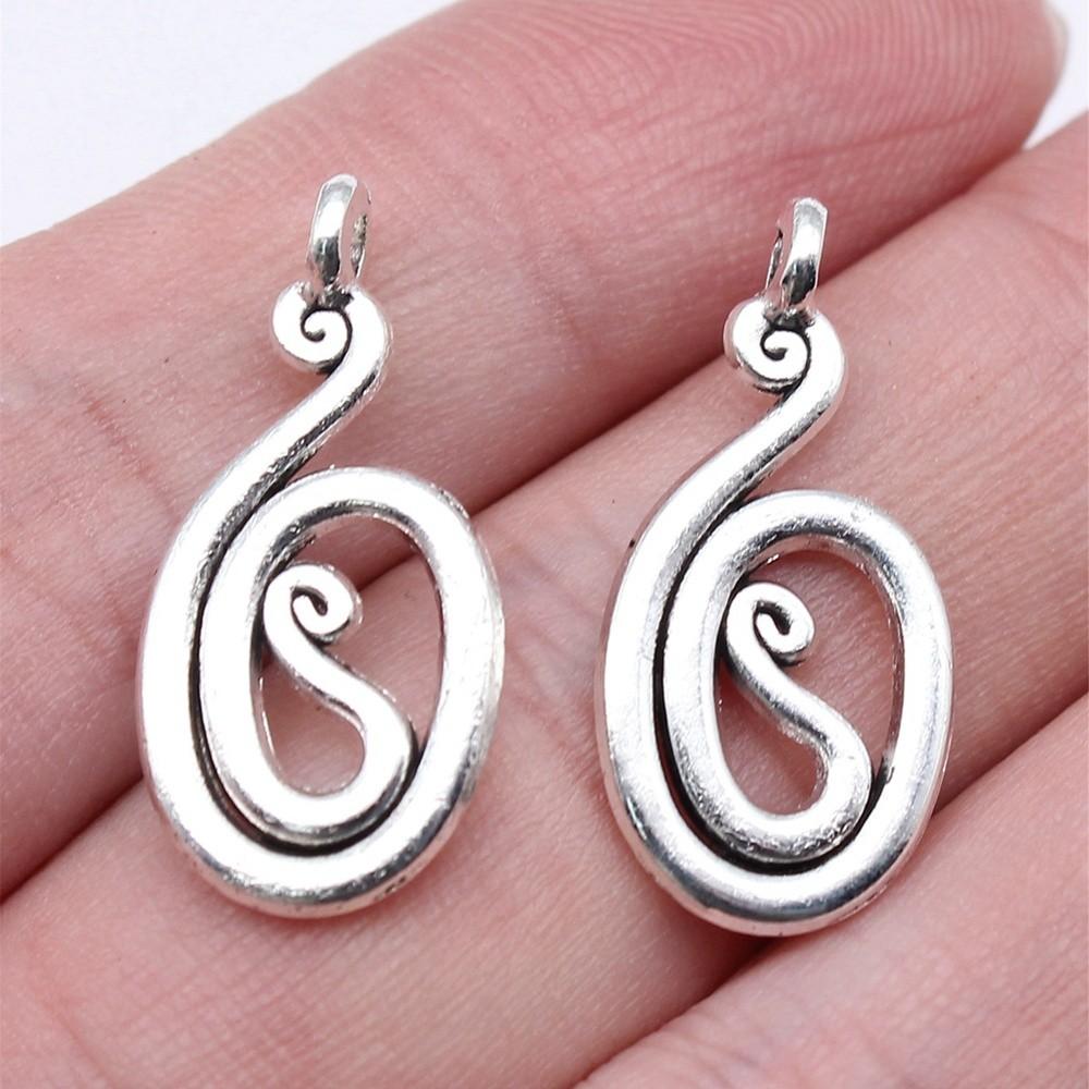 Berloques Pingentes Ondulados Gota de Água Espiral Materiais de Joalheria Infantil QC135