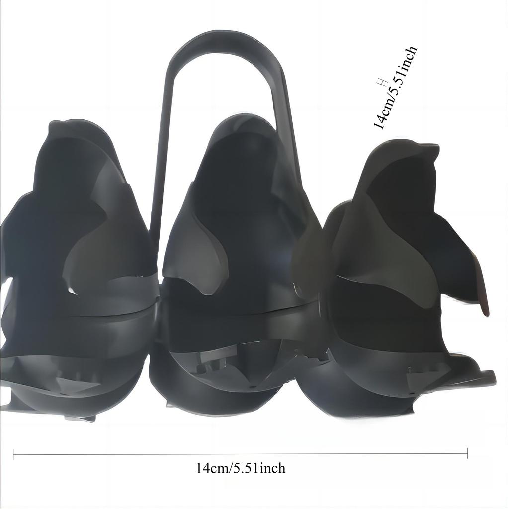 1 ks kuchyňské vychytávky: Vařič vajec tučňák, Nádoba na vaření vajec v páře, Držák na vejce