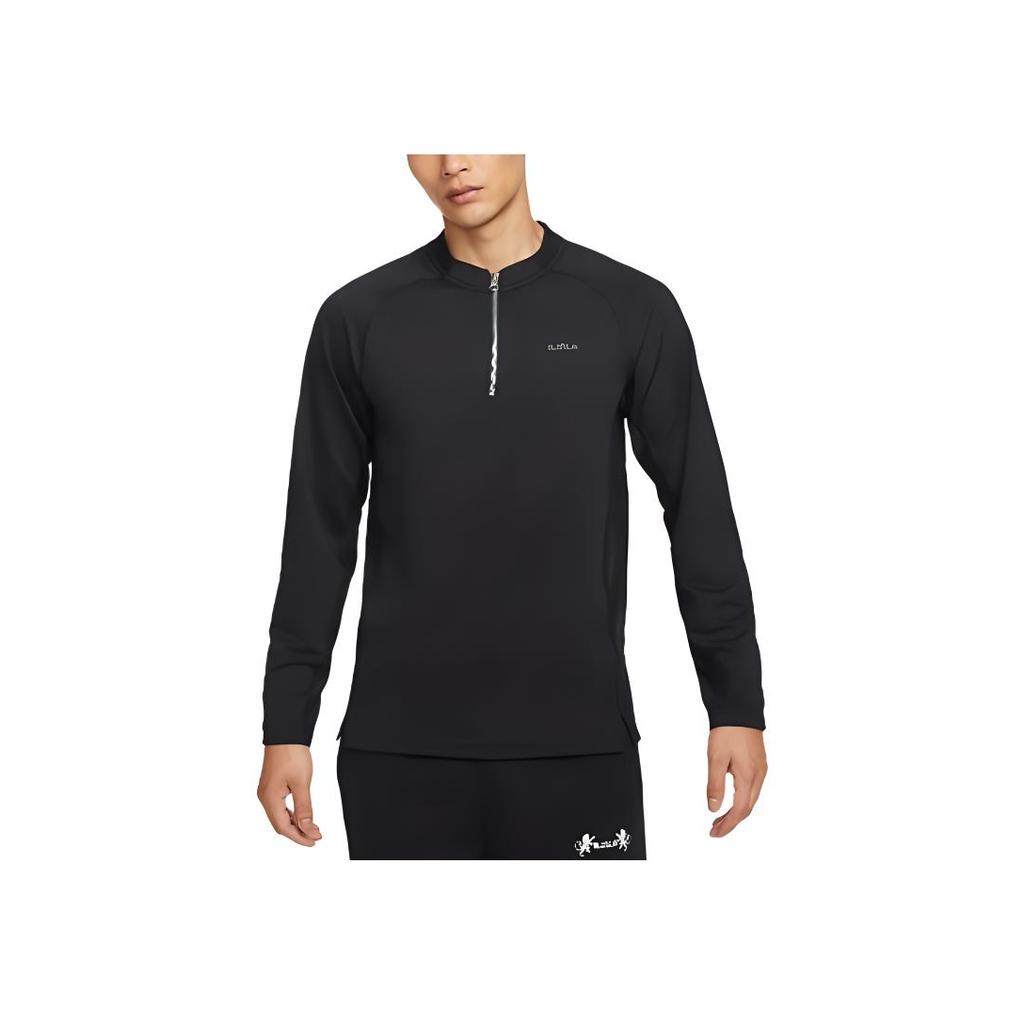 Nike DNA Dri-Fit LeBron Solid Color Quick-Dry Panel Pullover Long Sleeve Basketball Shirt Men tops Black FZ1031-010