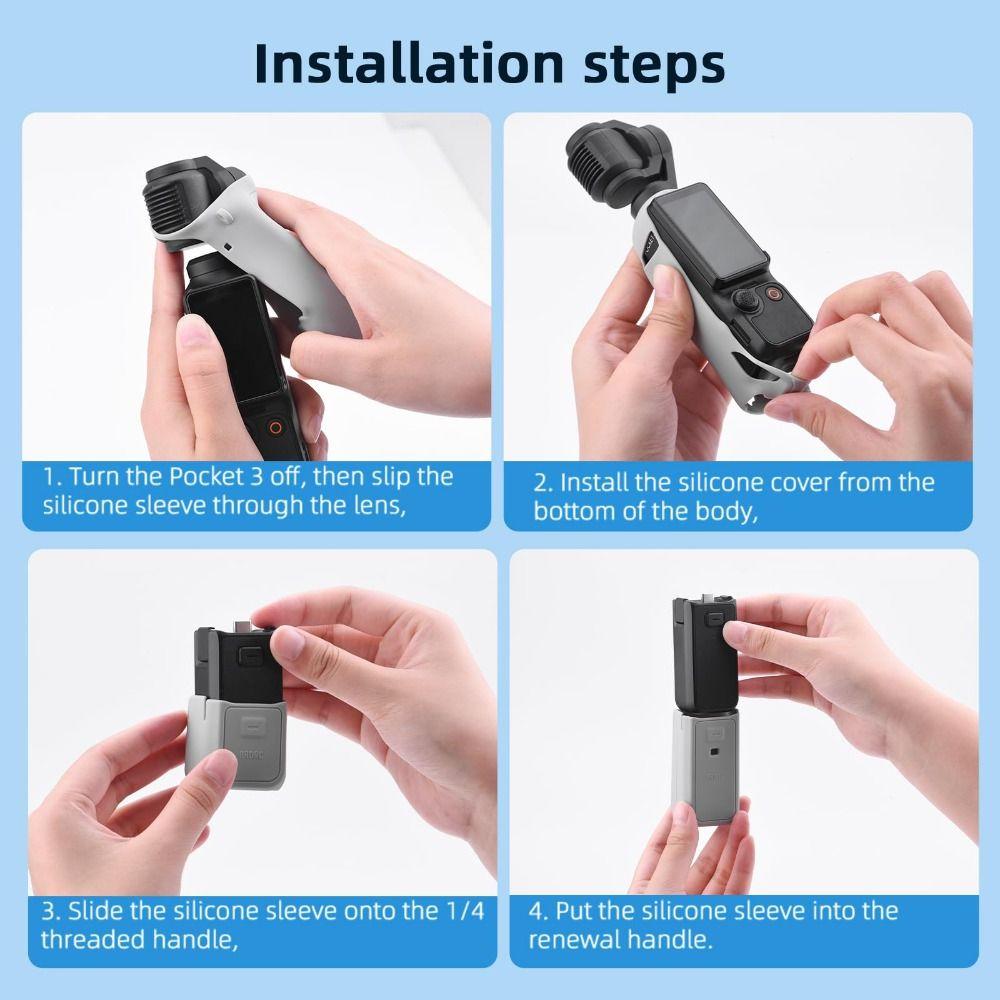 Shockproof Lens Cap All-Round Protection Screen Cover for DJI OSMO Pocket3 Outdoor Shooting