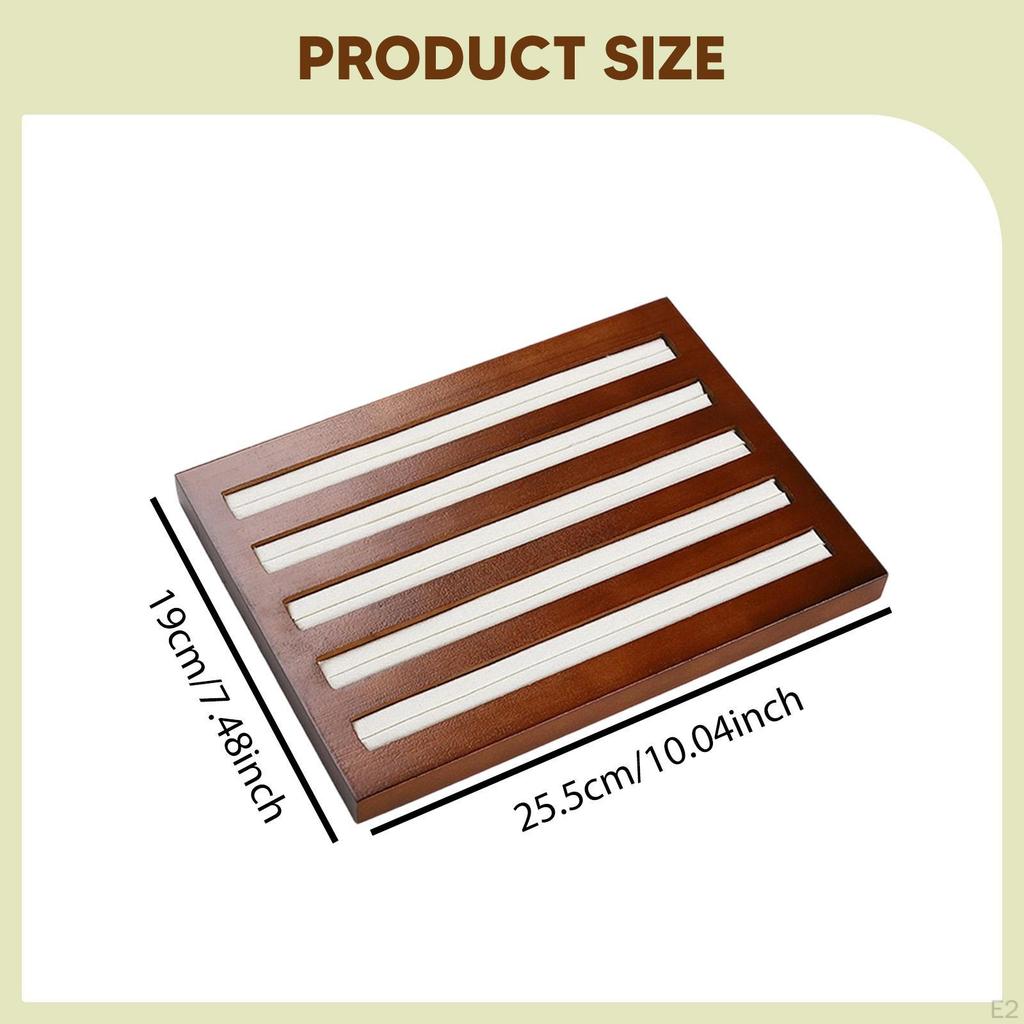 Display Holder Ear Studs Organizer with Multi Slot Showcase Storage Tray for Shop, Selling, Desk