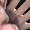 Luxury Zircon Flower Opening Rings for Women Cubic Zirconia Rose Cherry Blossom Tulip Adjustable Finger Ring Wedding Jewelry