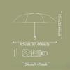 Lightweight Automatic Pocket Umbrella UV Protection Solid Color Dual-use Folding Umbrella Portable High-end