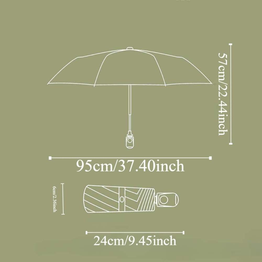 Lightweight Automatic Pocket Umbrella UV Protection Solid Color Dual-use Folding Umbrella Portable High-end