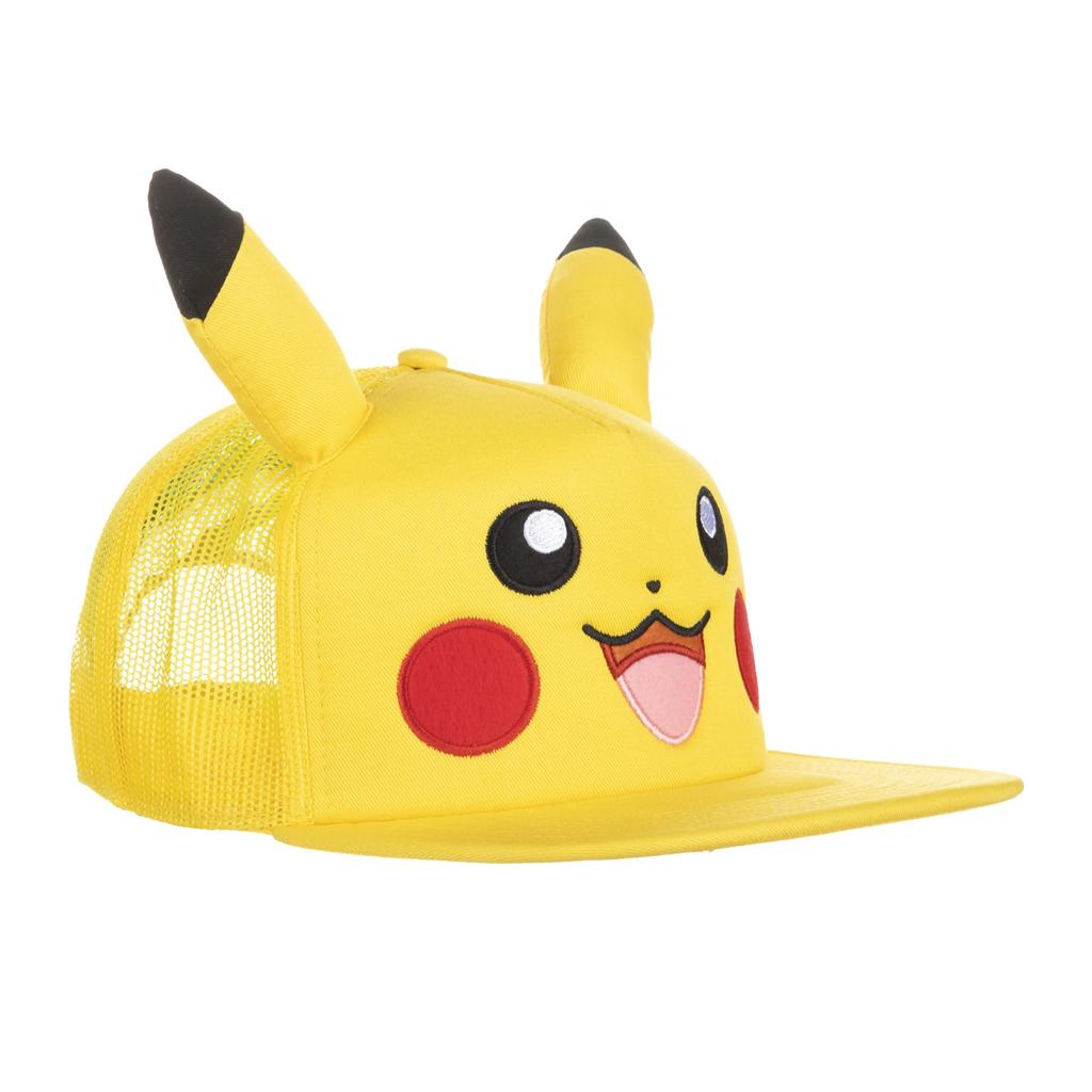 Licensed Pokémon Pikachu Big Face Cosplay Embroidered Snapback Cap