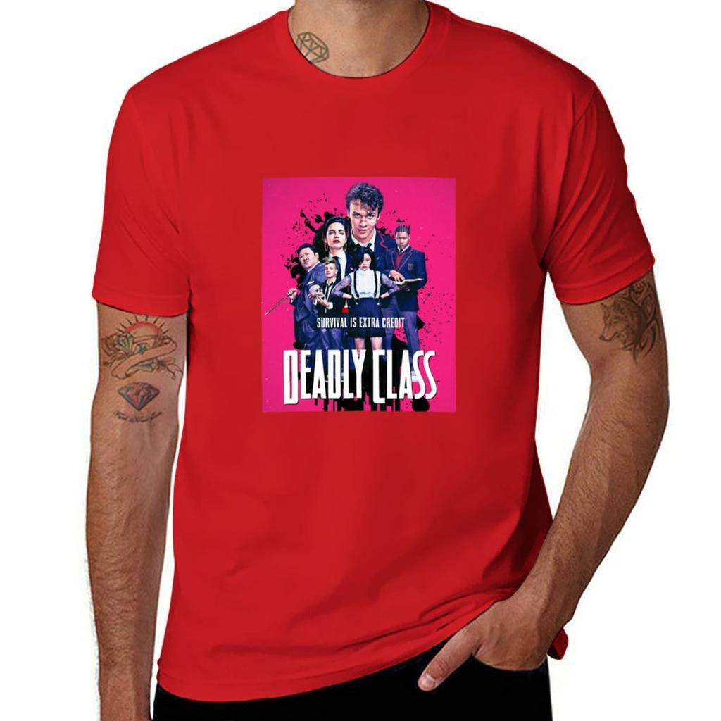 Deadly Class T-Shirt T-Shirt Oversizeds Anime Vintage Mens Tall T Shirts