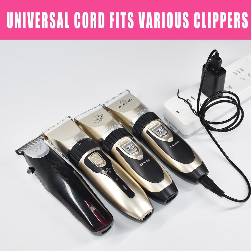 Universal Hair Clipper Charger Cord, Replacement Charger for Various Electric Hair Clipper, Shavers, Razors,Trimmer, Pet Clipper-Fit SUPRENT