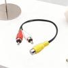 Durability 1 Male to 2Female Cable with Gold Plate Connectors for Clear Music Video Signal Distribution Splitter