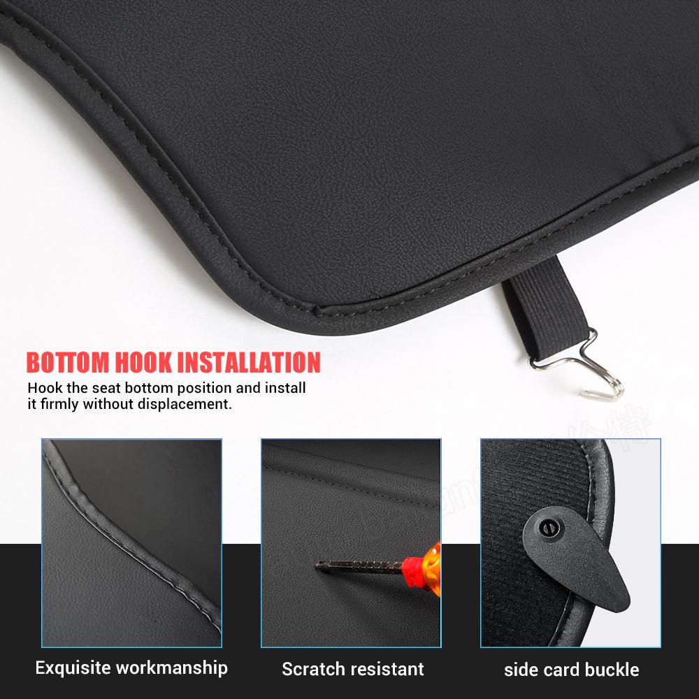 Car Accessories Seat Back Anti-kick Pad Protector Child Anti-dirty PU Leather For Tesla Model 3 Model Y 2023