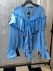Long-Sleeve V-Neck Beach Cover-Up Top