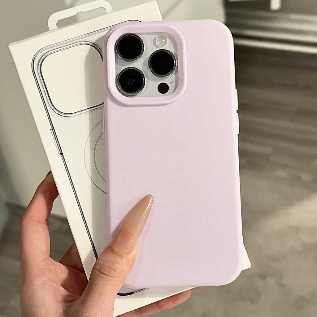 Ins Dopamine Simple Solid Color Suitable for Apple 17promax Mobile Phone Case 16 New Iphone15pro Premium
