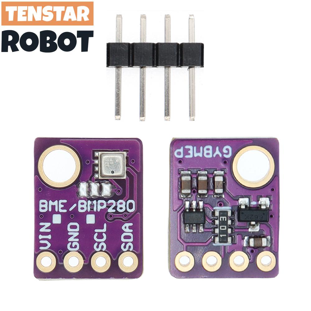 TENSTAR 2pcs BME280 3.3V 5V Digital Barometric Pressure Altitude Sensor I2C/SPI High Precision And Humidity Temperature Module