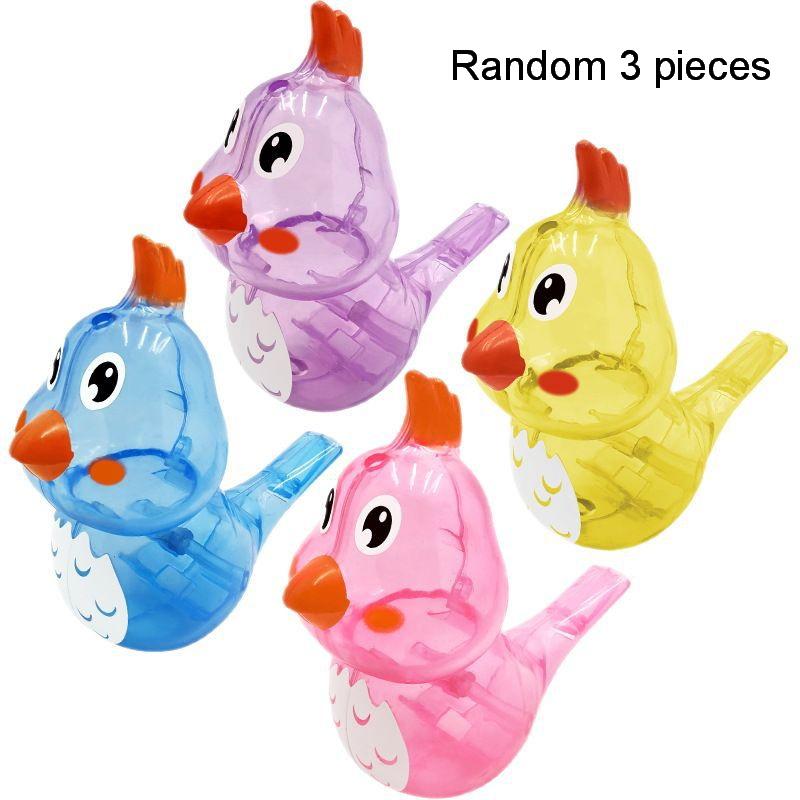 1/3Pcs Pronunciation Training Soft Voice Water Musical Whistles Hanging Rope Filled With Water Water Bird Whistle