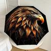 1pc Eagle Head Fashionable Automatic Opening/Closing Folding Umbrella with 8 Iron Bones, Plastic Handle Yy251015075