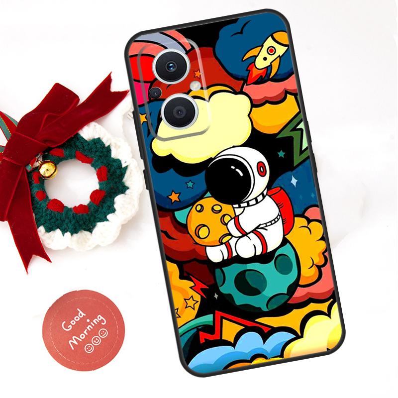 Star Astronaut Cute Funda For OPPO Reno 13 F 14 10 11 12 Pro 12F 11F 14F 7 8 Lite OPPO Find X9 X8 X6 X5 Pro Case