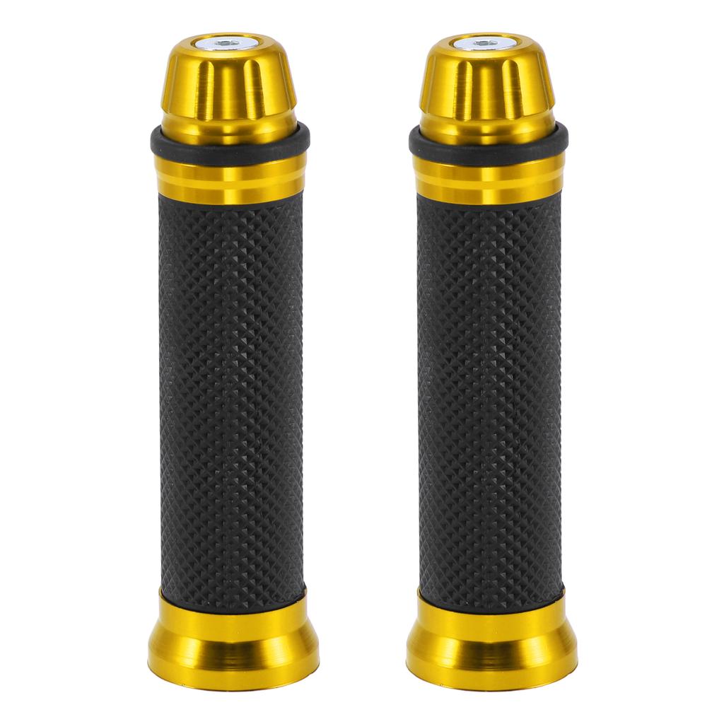 Motoforti Universal Motorcycle Hand Grips Cover Rubber Aluminum Alloy Handlebar Cover for Motorcycle Scooter Bicycle ATV 1pair