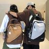Schoolbag Wholesale 1011 New Versatile Contrasting Color Backpack Female Junior High School Student Schoolbag Korean Version Trendy Backpack