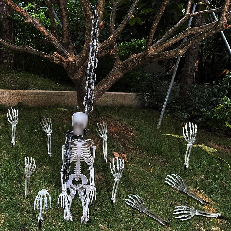 2PC Simulated Hand Bone Skeleton Garden Ghost Hand Bone Yard Ground Insert Halloween Multiple Options Available