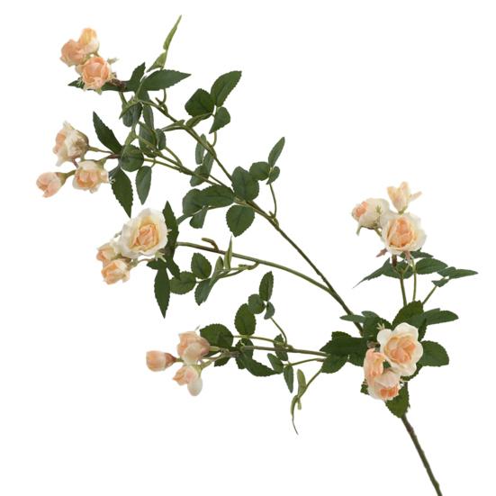 Künstliche Blume, langer Zweig, künstliche Rose, realistische helle Farben, nicht verblassende Kunstseidenblume für Heimdekoration