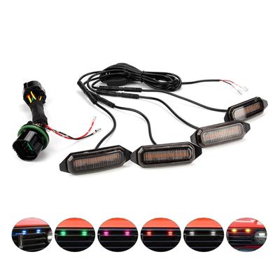 Car LED Emergencys StrobesLight Grille Flashing Warning Beacon Hazard Caution Light Yellow Lamp for Tank300 Vehicles SUV