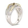 Gold-Plated Two-Tone Women's Fashion Rings - European & American Style
