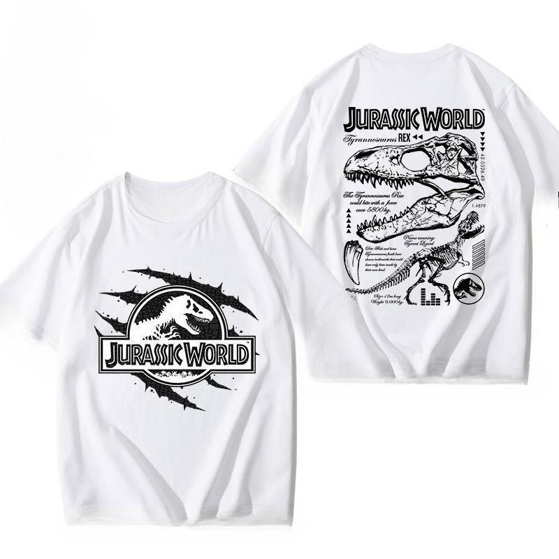 

Jurassic Park Dinosaur Movie Peripheral Joint Clothes Men s and Women s Same Casual Short Sleeves Trendy Brand Short Sleeves 4XL