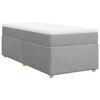 Maison Exclusive - Sommier à lattes de lit avec matelas Gris clair 90x200 cm Tissu