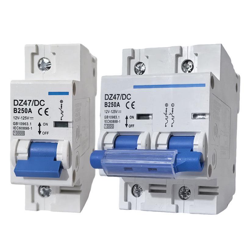 Electric Vehicle DC Circuit Breaker 125A/250A High Power Overload Switch 12V-72V