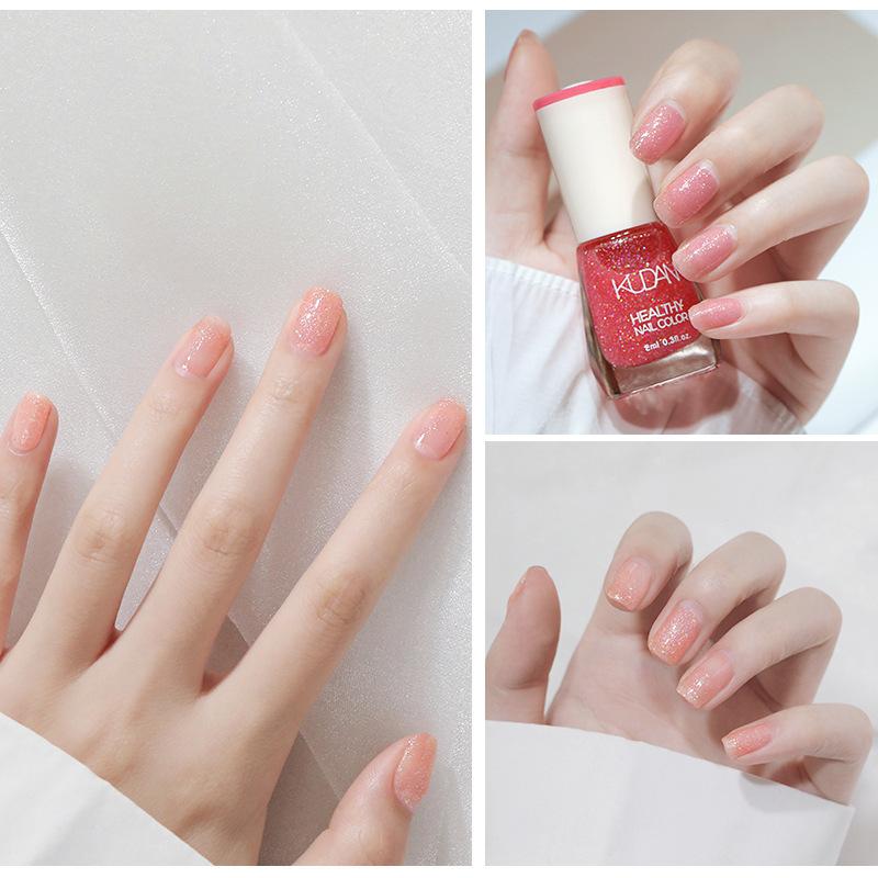 Lakier do paznokci Nie wymaga pieczenia Szybkoschnący Długotrwały Niełuszczący się Oleisty Wodoodporny Biały Lakier do paznokci Niepękający