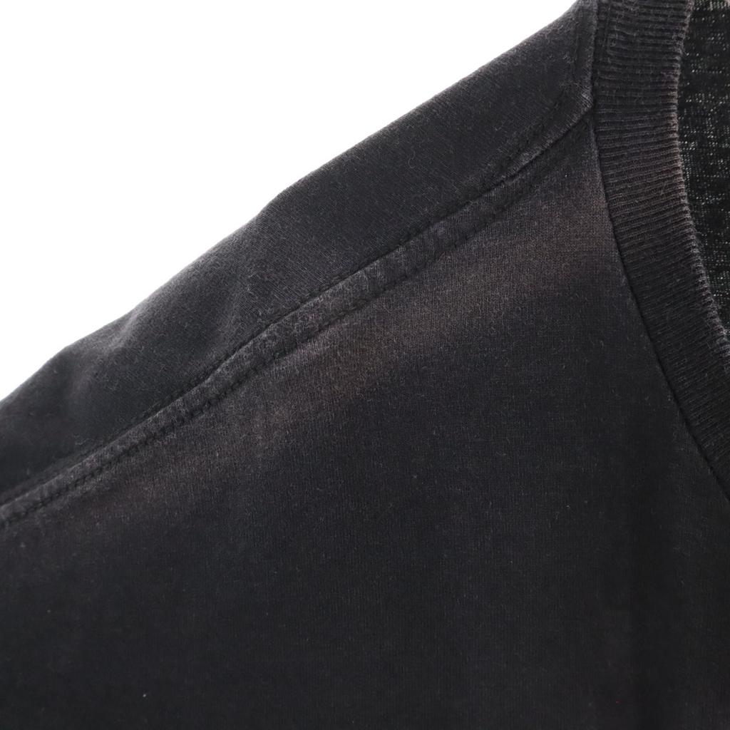 HASE AUTHENTICS 90s Old Print Short sleeve T-shirt black Racing Men's Used