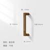 WV Chinese Kitchen Furniture Handles Modern Cupboard Dressers Brass Gold Cabinet Door Handles Closet Drawer Knobs Hardware