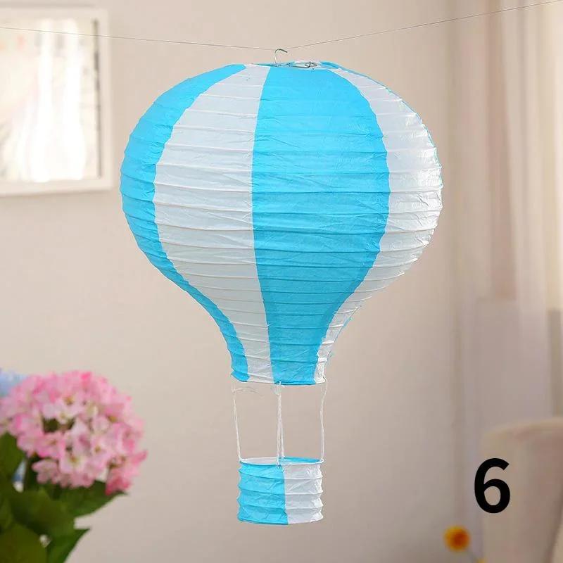 1PC Santa Claus Elk Hot Air Balloon 12 Inch Paper Lantern Lampshade DIY Crafts Ceiling Hanging Xmas Decorations Party Supplies