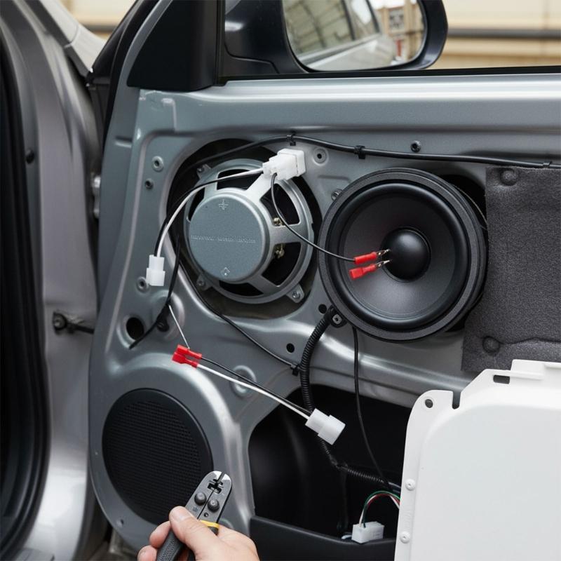 High Temperature Resistant Speaker Connector Plugs & Play Installation Upgrades Double Set No Cutting Required for Vehicle