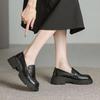 Retro British style small leather shoes women's 2025 new autumn platform muffin Japanese college versatile soft leather loafers