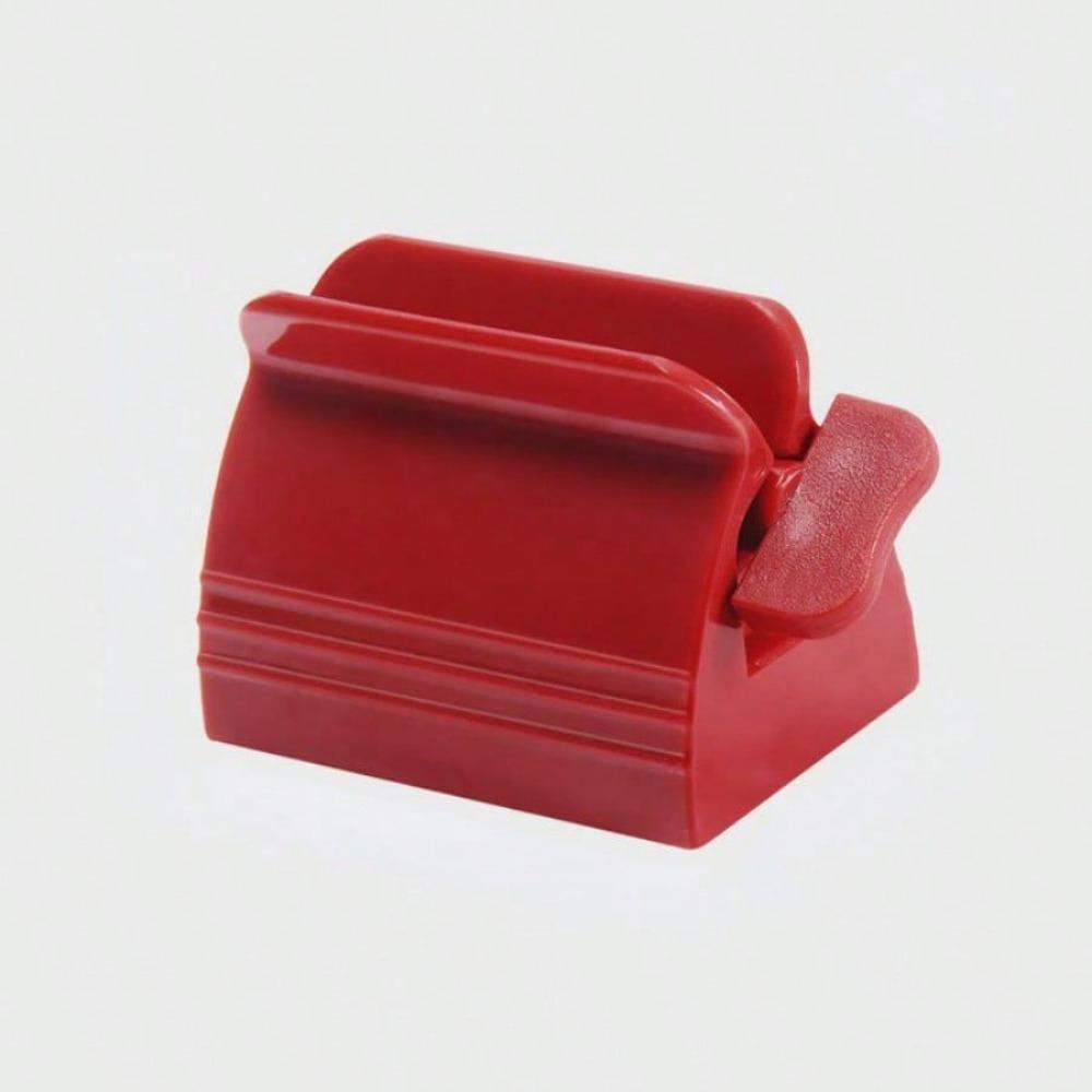 

1 шт. Выдавливатель зубной пасты Держатель зубной пасты Уход за полостью рта Инструменты для ванной комнаты Тюбик Косметический пресс Очищающее средство для лица Роликовый выдавливающий дозатор красный